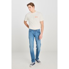Daren Coolmax Regular Fit Normal Kesim Açık Mavi Pamuklu Esnek Denim Jean Pantolon