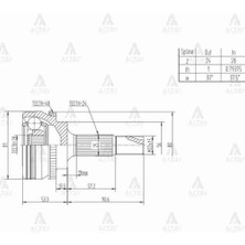 Maher 1816 Aks Kafası Dış Yaris 03-05 Absli 48 Diş 1.0 1szfe SCP10 24X28X56