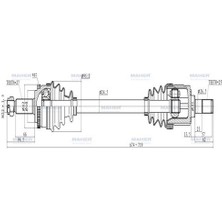 Maher 1997 Aks Komple Ön I-30 07-11 Ceed 07-11 Benzinli Sol Absli 46 Diş 674MM