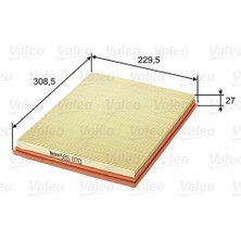 Valeo 585070 Hava Filtresi Opel Astra F 1.6ı 16V