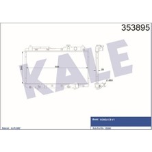 Kale Oto Radyatör 353895 Radyatör Honda Crv I
