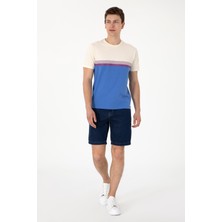 U.S. Polo Assn. Erkek Eflatun Jean Şort 50304320-DN0013