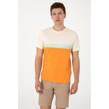 U.S. Polo Assn. Erkek Regular Fit Bisiklet Yaka Turuncu Tişört 50306899-VR051