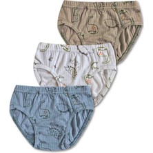 %100 Pamuk Erkek Çocuk Slip Külot Iç Çamaşır 6lı Set