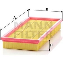 Mann C3275 Hava Filtresi Doblo 10- Bravo Iı Idea Stilo Punto Evo Grande Punto 1.2 16V 1.4 1.4 16V