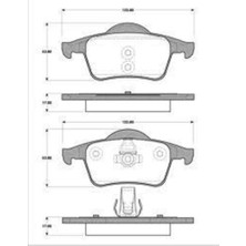 Ferodo FDB1383 Fren Balatası Arka S60 00-10 S70 97-00 S80 98- V70 97-07 XC70 00-