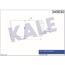 Kale Oto Radyatör 345630 Klima Radyatörü Blazer Iı 94- 2.2 4.3