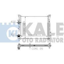 Kale Oto Radyatör 0528351AB Su Radyatörü Clıo Iı Symbol 01- 1.5 Dcı mt Ac/nac Clıo Thalia I 01- Iı 08- 1.5 Dcı Clıo Symbol Iı 08- 1.5 Dcı 479X414X27