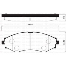 Sangsıng SP1103 Fren Balatası Ön Epıca 06- / Evanda 02-