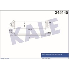 Kale Oto Radyatör 345145 Turbo Radyatörü S40 04- 1.6d 2.0d C30 06- 1.6d 2.0d C70 05- 2.0d