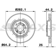 Braxis AE0781 Ön Fren Disk Aynası Mg Zr Zs 1.8ı 2.5ı 2.0td SDB000440