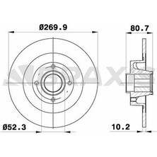 Braxis AD0164 Arka Fren Disk Aynası Sensör Halkası Iıe Megane Iı Sw 1.4 1.5dcı 1.6 1.9dcı 2.0 2.0dcı 09 03-Scenic 7701207898