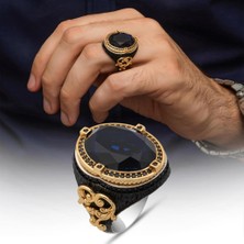 Parlament Lacivert Taşlı 925 Gümüş Yüzük