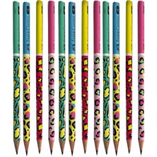 Safari Yuvarlak Kurşun Kalem 12 Adet 1 Paket Faber Kurşun Kalem 2b Siyah Kurşun Kalem Safari Desenli 2b Kalem