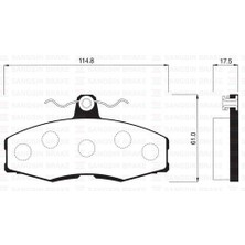 Sangsıng SP1028 Fren Balatası Ön Favorıt 89- Felıcıa 94- / Sıerra 83-