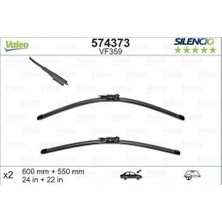 Valeo 574373 Silecek Takımı 60 + 55CM Flatblade Muz Tıpı Fıat Mul