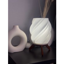 Dijital Hane Modern Spiral Masa Lambası Minimalist Tasarım Gece Lambası