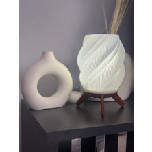 Dijital Hane Modern Spiral Masa Lambası Minimalist Tasarım Gece Lambası