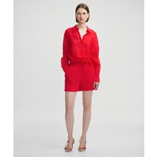 İpekyol Kırışık Efektli Elastik Bel Şort IS1250013032034