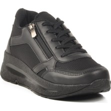 Ayakmod 2420 G  Hafif Esnek Siyah Sneaker