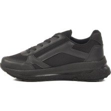 Ayakmod 2420 G  Hafif Esnek Siyah Sneaker