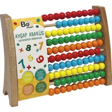 Bee Smart Montessori Renkli Ahşap Abaküs / 12 Ay / Eğitici, Öğretici ve Güvenli Çocuk Oyuncağı