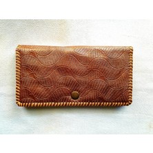 Portföy Cüzdan Telefon Ve Kredi Kart Organizeri El Yapımı, Ölçüleri : Kapalı Vaziyette 20 X 12 Cm
