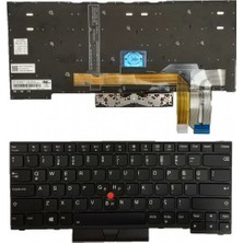 Nion Lenovo Thinkpad E495 Type 20NE Uyumlu Notebook Klavye (Siyah Aydınlatmalı Tr)