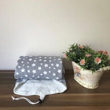 Asev Home İpli Ayarlanabilir storperli Ütü Masası Kılıfı örtüsü bezi Ahter Gri 55x140 cm