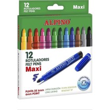 Artlantis Maxi Jumbo Keçeli Kalem 12 Renk Alpino 1 Adet Maxi Keçeli Kalem Rotuladores