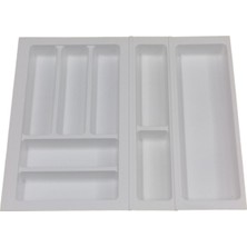 Mutfak Çekmece Içi Kaşıklık, Beyaz 54 Cm X 48 Cm (yanlar Ve Boydan 4,5 Cm Kesilebilir)