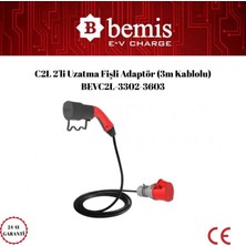 C2L 2'li Uzatma Fişli Adaptör (3m Kablolu) BEVC2L-3302-3603
