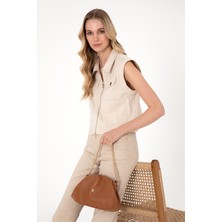 U.S. Polo Assn. Kadın Taba Kuzu Derisi Kol Çantası 50318231-VR099