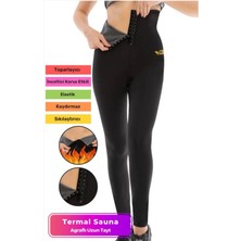 Yeni Seri Zayıflama Incelme Toplayıcı Terleme Sauna Termal Agraflı Uzun Tayt