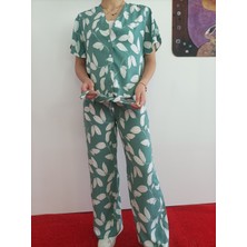 Bağlamalı Summer Pantolon Gömlek Takım