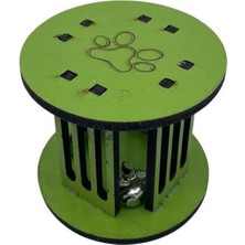 Mini Silindir Eğlenceli Renkli Sağlam Küçük Pati Izi Şekilli Kedi Oyuncağı