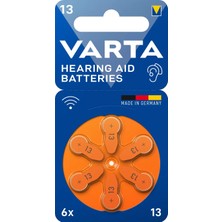 Varta 13 Numara Işitme Cihazı Pili – 1.45V Çinko Hava – Cıvasız – Orijinal Almanya Üretimi