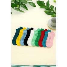 Fileli Patik Kadın Çorabı 6 Çift 2. Set