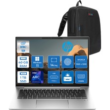 Hp Elitebook 840 G11 Wolfpro Intel ULTRA7-155H Aı 40GB Ddr5 1tb SSD 14"wuxga (1920 x 1200), IPS 400NITS WINDOWS11PRO Dizüstü Bilgisayar BB2RK8ESW14+ZETTAÇANTA