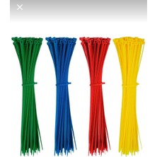 Plastik Renkli Cırt Kelepçe 3,6X25CM - 25'er Ad: Sarı-Yeşil-Kırmızı-Mavi -Kablobağı