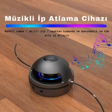 Ip Atlama Aleti Ip Atlama Makinesi Şarjlı Kumandalı Bluetooth Hoparlörlü  10 Kademeli Fitness