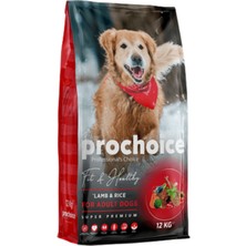 Prochoice 3 kg x 4 Adet Yetişkin Köpekler Için, Hipoalerjenik, Kuzu Etli ve Pirinçli Kuru Mama Nrmsa