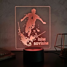 Kişiye Özel Gece Lambası. 16 Renk+ Dokunmatik ve Uzaktan Kumandalı Işık. Futbol Sevenler Için Mükemmel Bir Hediye.