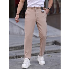 Wkm Erkek Casual Double Kumaş Yan Lastik Jogger Pantolon