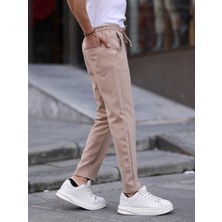Wkm Erkek Casual Double Kumaş Yan Lastik Jogger Pantolon
