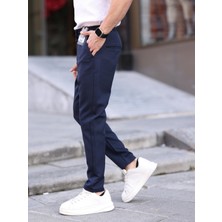 Wkm Erkek Casual Double Kumaş Yan Lastik Jogger Pantolon