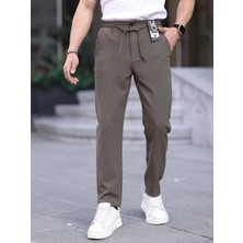 Wkm Erkek Casual Double Kumaş Yan Lastik Jogger Pantolon