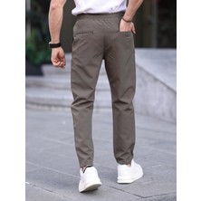 Wkm Erkek Casual Double Kumaş Yan Lastik Jogger Pantolon