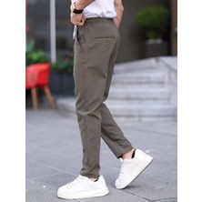 Wkm Erkek Casual Double Kumaş Yan Lastik Jogger Pantolon