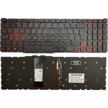 Nion Acer Nitro 5 AN515-55 Uyumlu Notebook Klavyesi (Siyah Aydınlatmalı Tr)